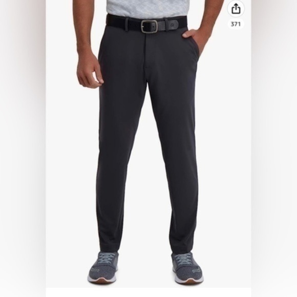NWT Haggar Men's The Active Series Slim Fit Flat Front Pant 30W x 32L - Picture 1 of 13